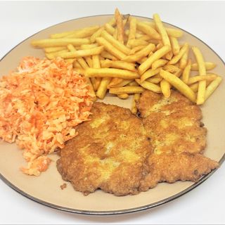 Filet z piersi kurczaka, ziemniaki z koperkiem, wiosenna