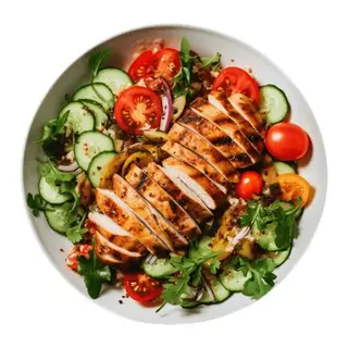 Sałatka z grillowanym kurczakiem