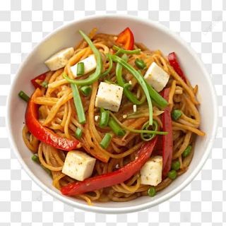 Danie z makaronem tofu