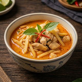 Curry (czerwone) kurczak + Ryz
