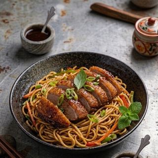 CHRUPIẠCY KACZKA + makaron