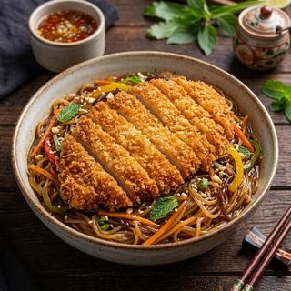 CHRUPIẠCY KACZKA + makaron Szklany