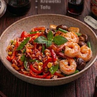 Teriyaki krewetki