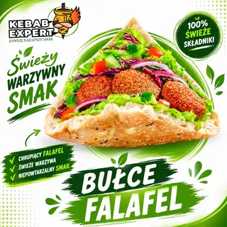 Bułka falafel