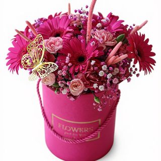 Flowerbox różowy