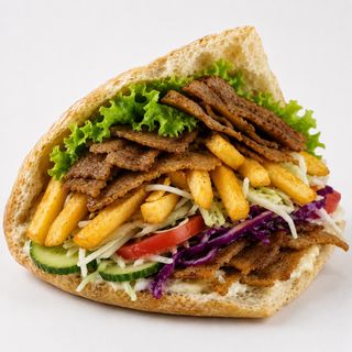 Duży Fryt-kebab w bułce