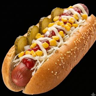 Hot-dog z dodatkami
