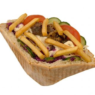 Kebap max frytki z mięsem kraftowym