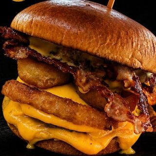 Burger onion cheese
