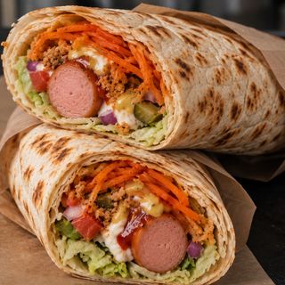 Hot Dog Burgerowy w lawaszu