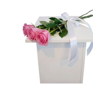 Roże różowe - 3szt. długość 70cm