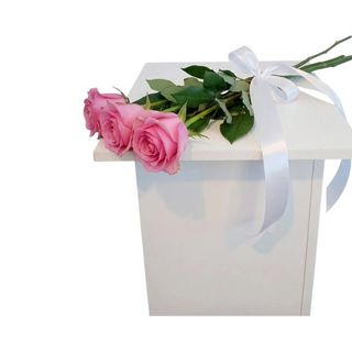 Roże różowe 3szt. długość 50cm