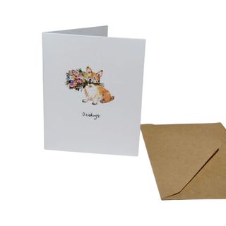 Mini kartka - lisek