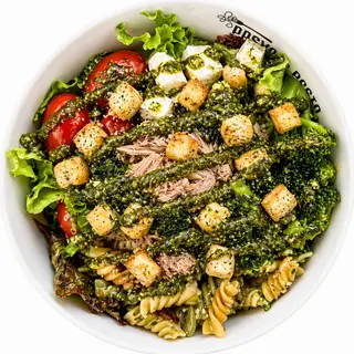 SALADA DE ATUM E PESTO
