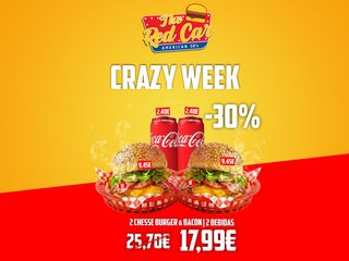 2 CheeseBurger & Bacon / 2 Bebidas