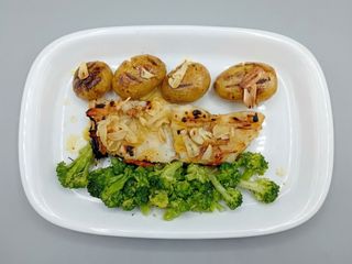 Bacalhau Grelhado de Azeite Alhos (Tempo de Preparo 35 min)