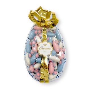 Meio Ovo Chocolate Negro com Drageias Licor