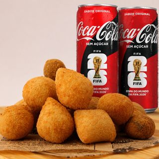 Combo 1 -30 Salgados Miniatura Sortidos + 2 Coca Cola.