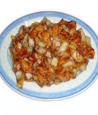 Carne de Vaca com Pimentos e Cebola