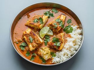 Peixe Tikka Masala