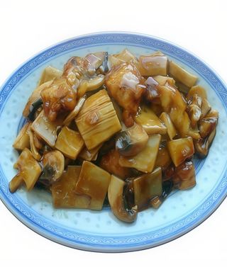 92 - Lulas com Bambu e Cogumelos Chineses