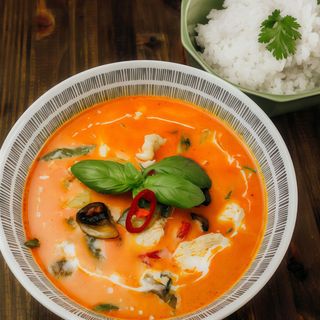 411 - Camarão Salteado com Ovo e Caril