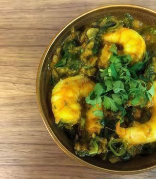 Saag Prawn