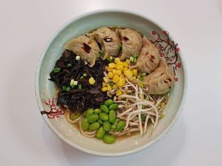 Ramen Veggie Gyozas