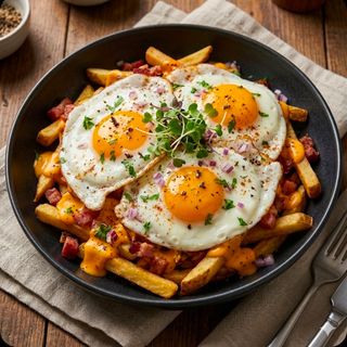 Ovos Rotos com Bacon