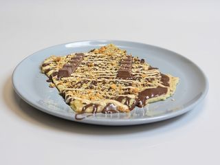 Crepe com Kinder Bueno