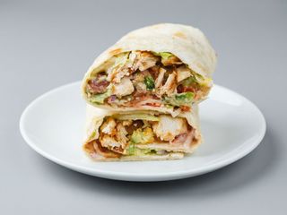 Wrap de delícias do mar