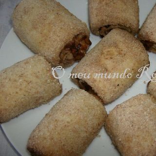 Mini Rolinhos de Queijo e Fiambre