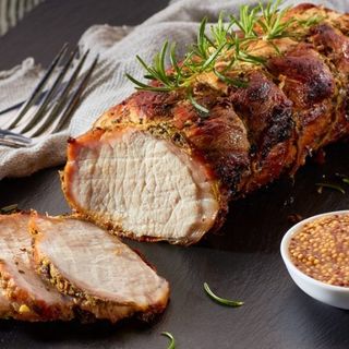 Lombinho de porco assado na brasa