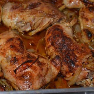 Pernas de Frango Assadas no Forno