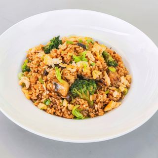 Noodles de Arroz com Legumes