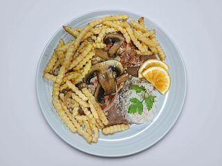 Bifinhos de Frango com cogumelos