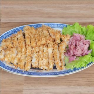 188 - Galinha frita com amêndoas