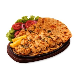 Malai Tikka com Naan