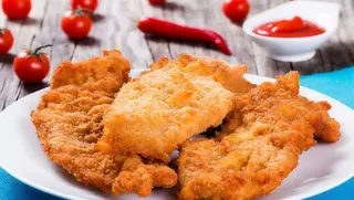 Bife de Frango panados