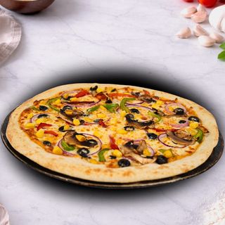 Pizza Vegetariana Familiar & Pão de alho