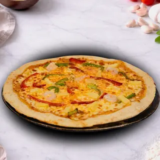Pizza Gamberi Familiar & Pão de alho