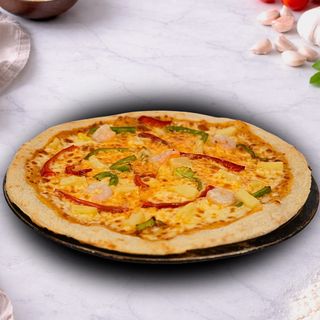 Pizza Gamberi Familiar & Pão de alho