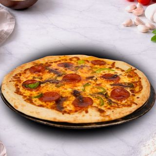 Pizza American Familiar & Pão de alho