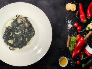38. Esparguete Nero Salmão