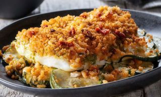 Lombo de Bacalhau com Crocante de Brôa