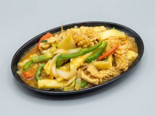 807. Lulas com Molho de Churrasco e Ananás