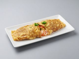 Omolete de camarão