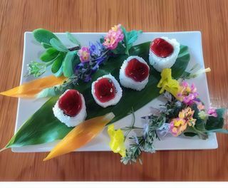 Uramaki Vegetariano 4 peças.