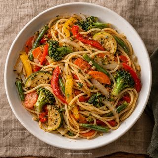 Massa Quente Vegetariana de Legumes