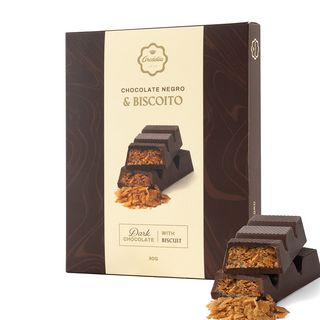 Tablete Biscoito de Chocolate Negro